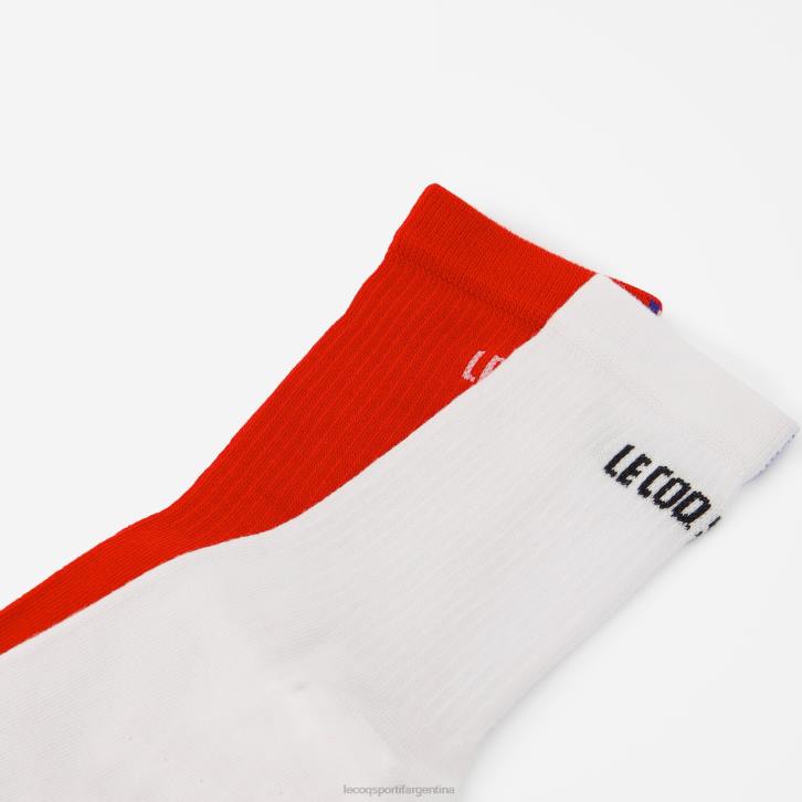 hombres Le Coq Sportif calcetines blancos accesorios RF4V294