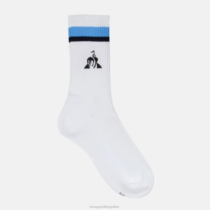 hombres Le Coq Sportif calcetines de futbol blancos accesorios RF4V288