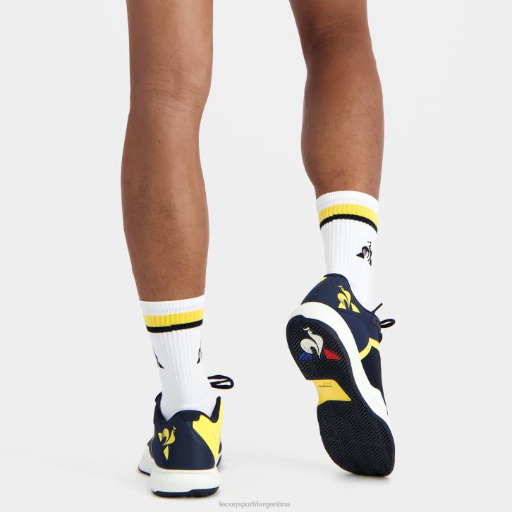 hombres Le Coq Sportif calcetines de futbol blancos accesorios RF4V289
