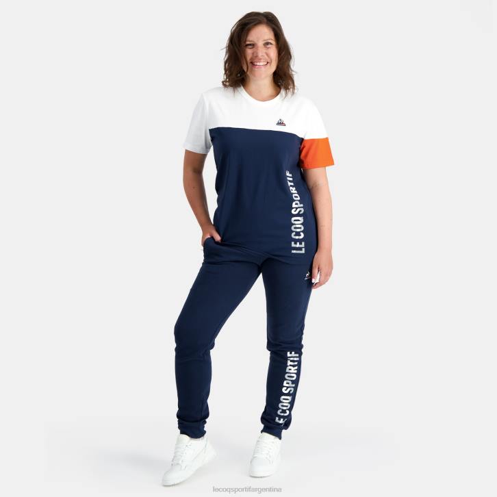 hombres Le Coq Sportif camiseta de moda azul ropa RF4V163