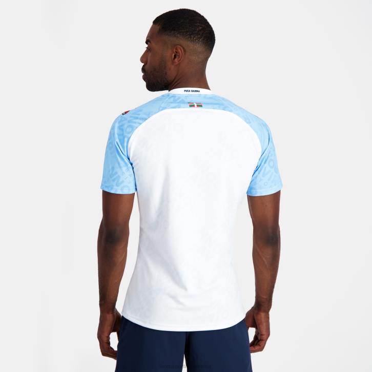 hombres Le Coq Sportif camiseta de moda azul ropa RF4V168