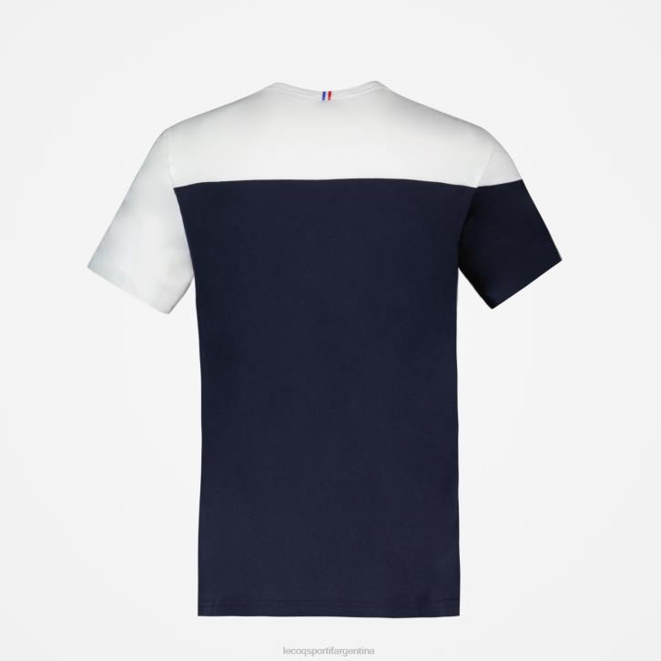 hombres Le Coq Sportif camiseta de moda azul ropa RF4V182