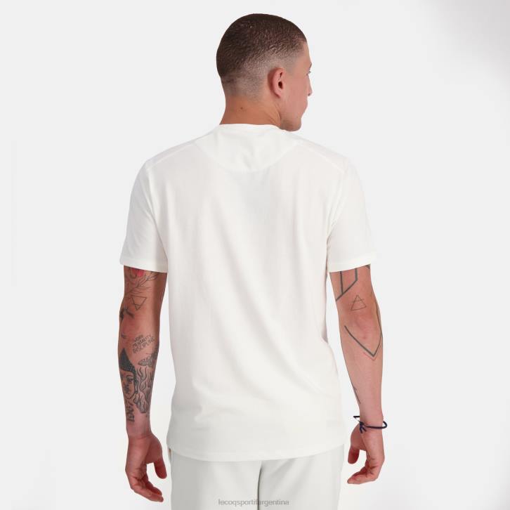 hombres Le Coq Sportif camiseta de moda blanca ropa RF4V146