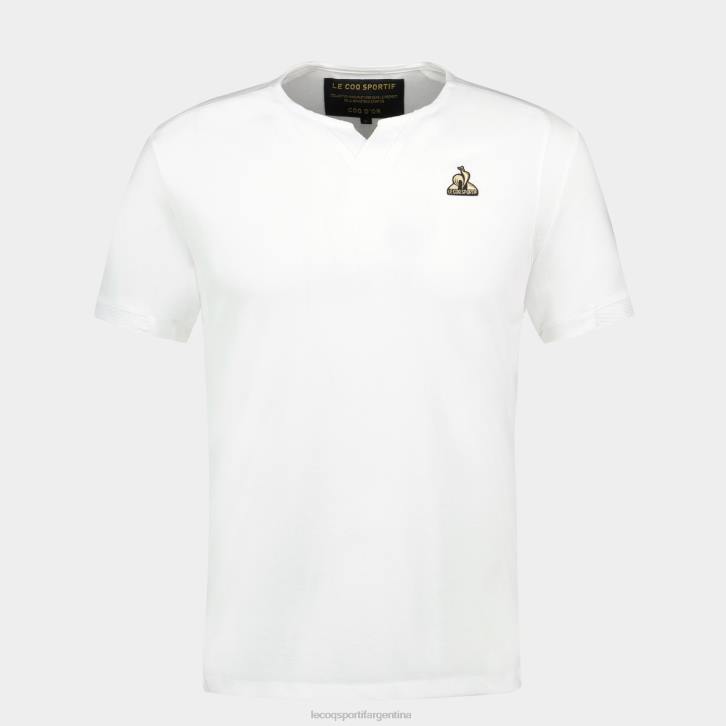 hombres Le Coq Sportif camiseta de moda blanca ropa RF4V147