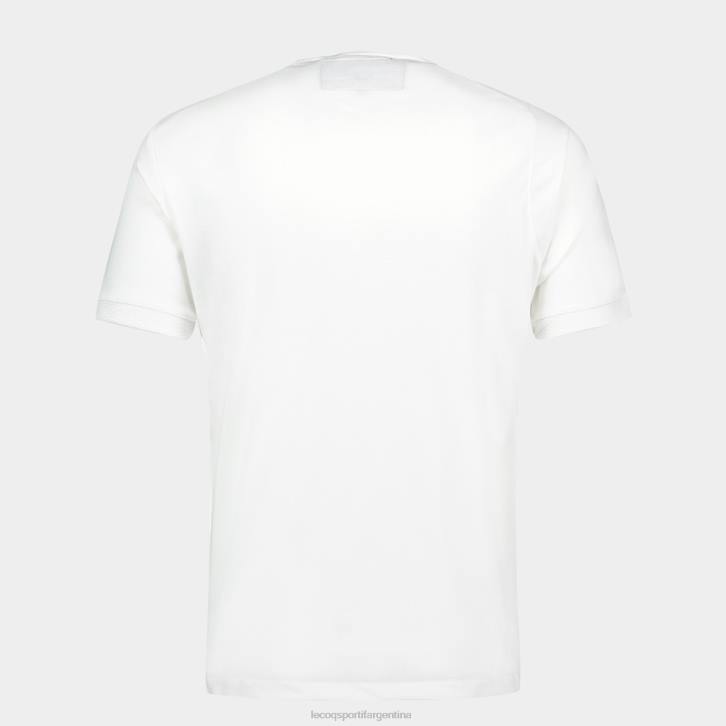 hombres Le Coq Sportif camiseta de moda blanca ropa RF4V147