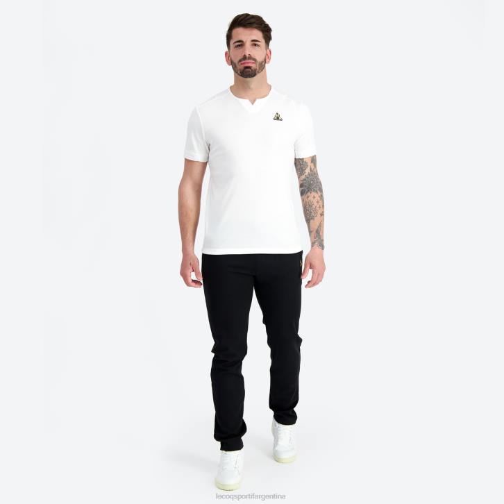 hombres Le Coq Sportif camiseta de moda blanca ropa RF4V147