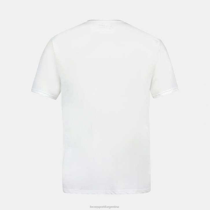 hombres Le Coq Sportif camiseta de moda blanca ropa RF4V148