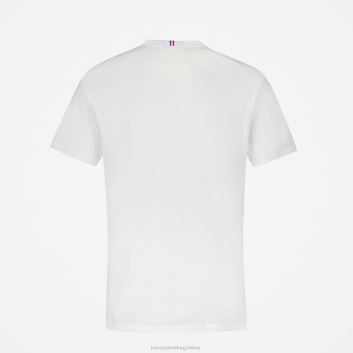 hombres Le Coq Sportif camiseta de moda blanca ropa RF4V162