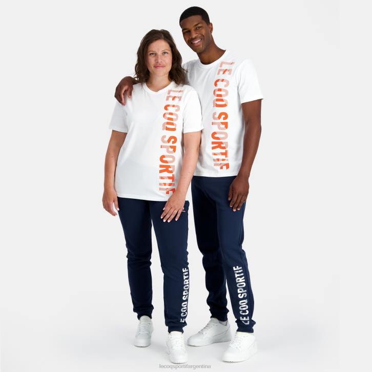 hombres Le Coq Sportif camiseta de moda blanca ropa RF4V162