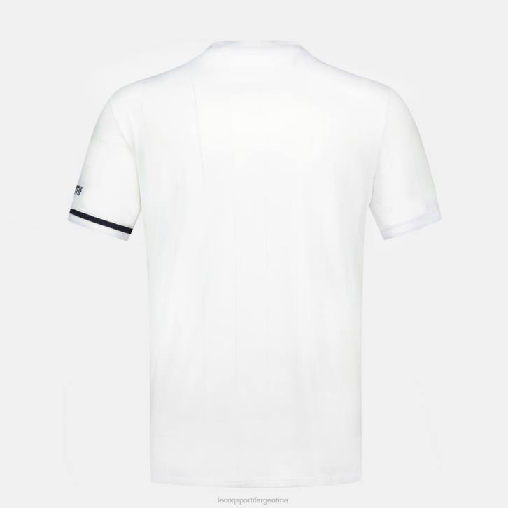 hombres Le Coq Sportif camiseta de moda blanca ropa RF4V165