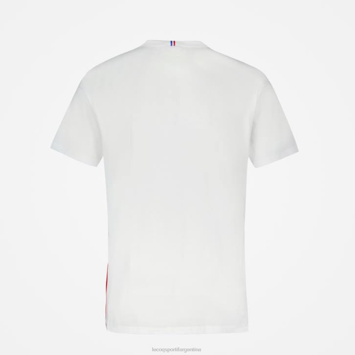hombres Le Coq Sportif camiseta de moda blanca ropa RF4V170