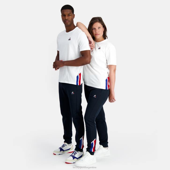 hombres Le Coq Sportif camiseta de moda blanca ropa RF4V170