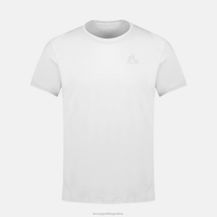 hombres Le Coq Sportif camiseta de moda blanca ropa RF4V176