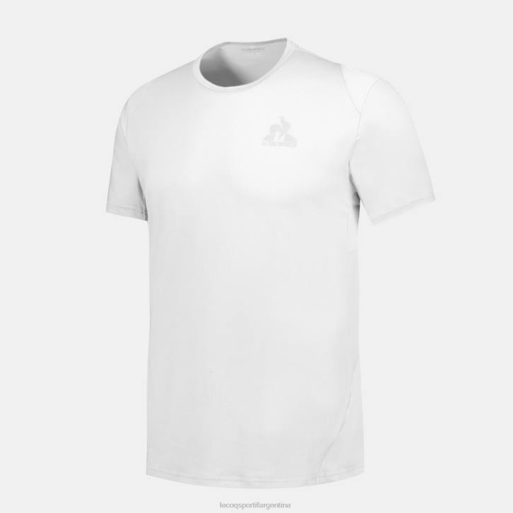 hombres Le Coq Sportif camiseta de moda blanca ropa RF4V176