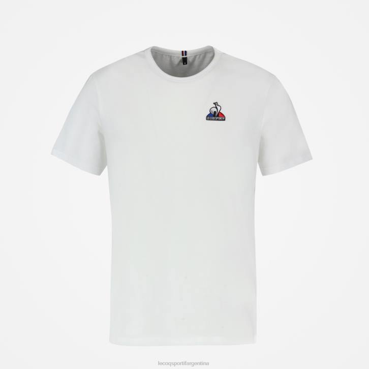 hombres Le Coq Sportif camiseta de moda blanca ropa RF4V180