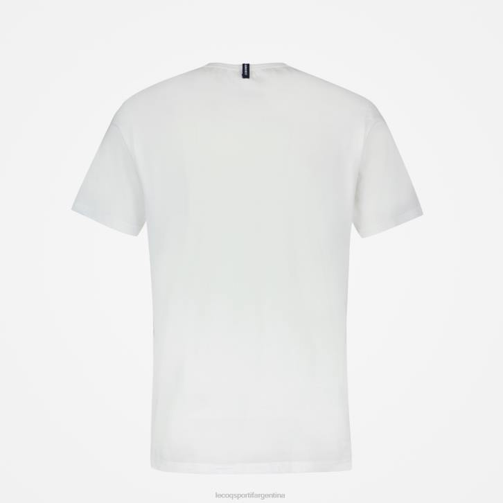hombres Le Coq Sportif camiseta de moda blanca ropa RF4V180
