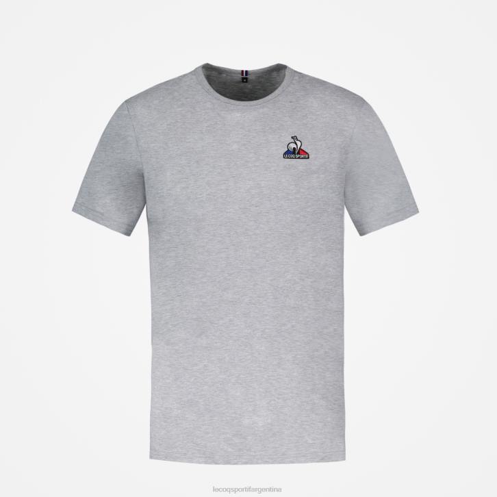 hombres Le Coq Sportif camiseta de moda gris ropa RF4V179