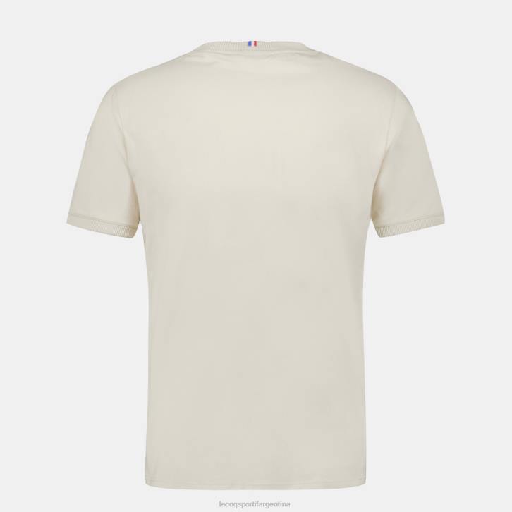 hombres Le Coq Sportif camiseta de moda marrón ropa RF4V156