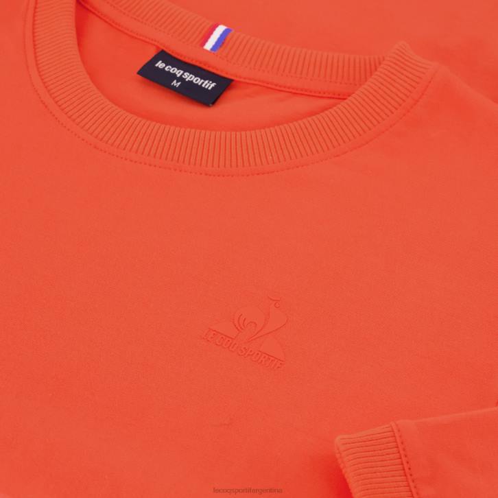 hombres Le Coq Sportif camiseta de moda naranja ropa RF4V152
