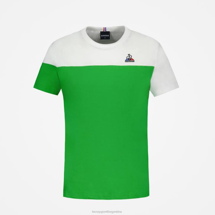 hombres Le Coq Sportif camiseta de moda verde ropa RF4V164