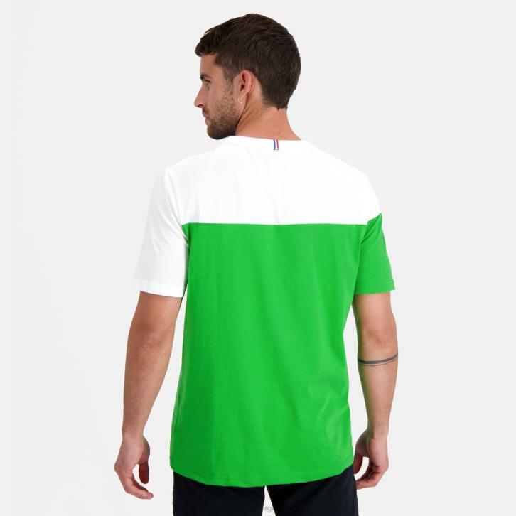 hombres Le Coq Sportif camiseta de moda verde ropa RF4V164