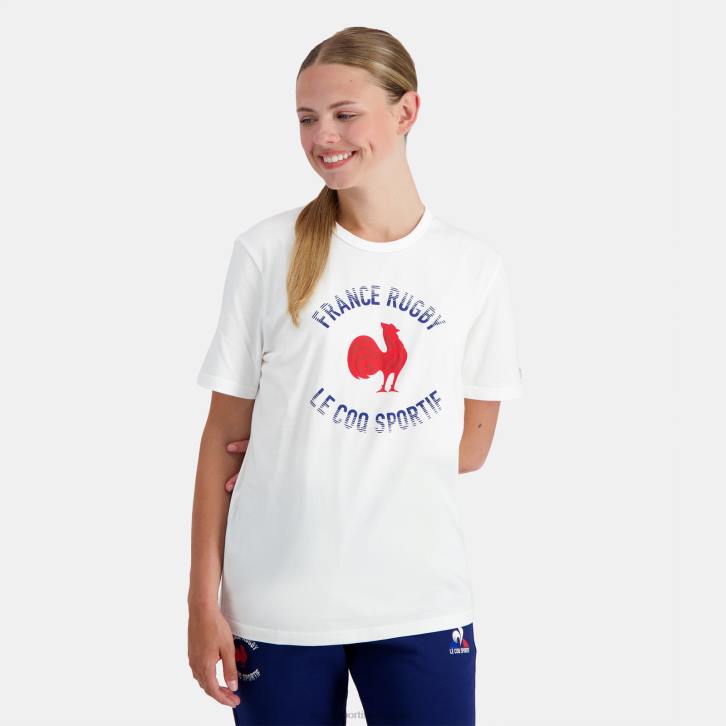 hombres Le Coq Sportif camiseta - francia rugby blanco ropa RF4V169