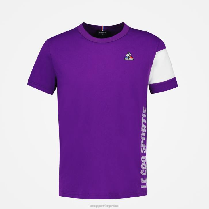 hombres Le Coq Sportif camiseta morada ropa RF4V444