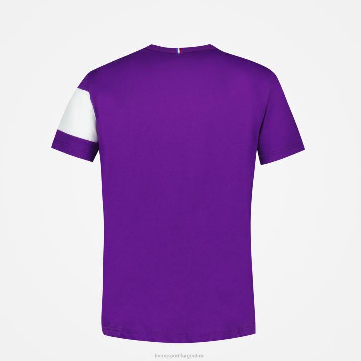 hombres Le Coq Sportif camiseta morada ropa RF4V444