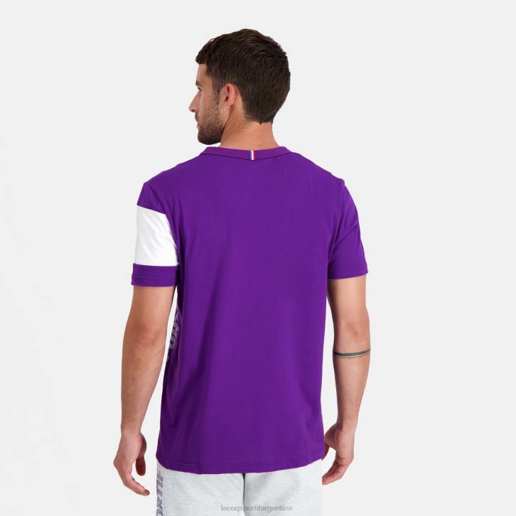 hombres Le Coq Sportif camiseta morada ropa RF4V444