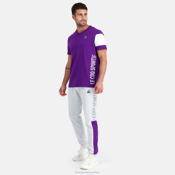 hombres Le Coq Sportif camiseta morada ropa RF4V444