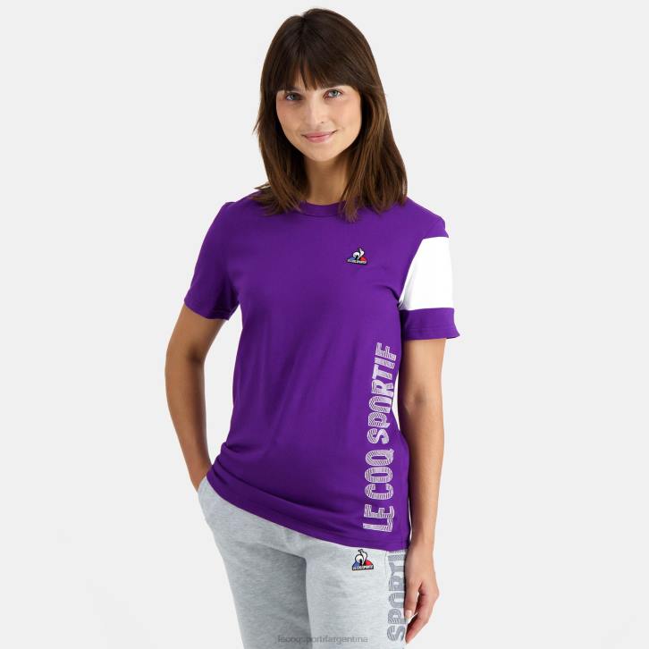 hombres Le Coq Sportif camiseta morada ropa RF4V444
