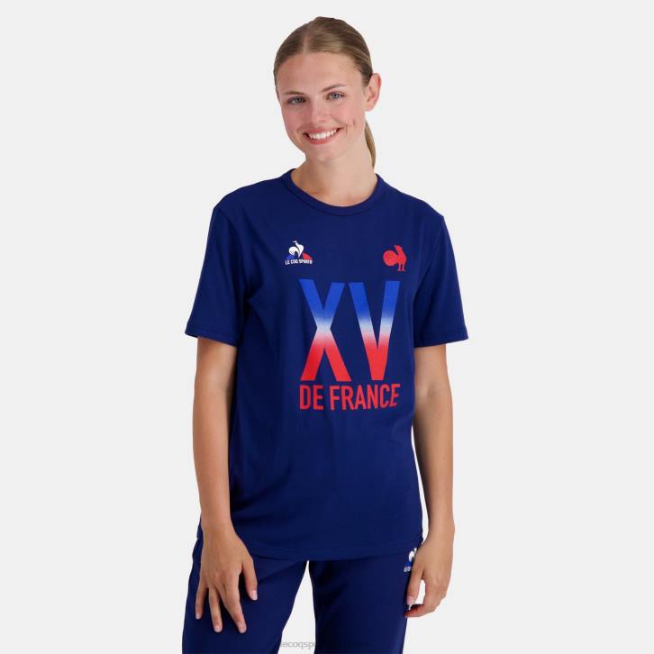 hombres Le Coq Sportif camiseta - xv de france azul ropa RF4V141