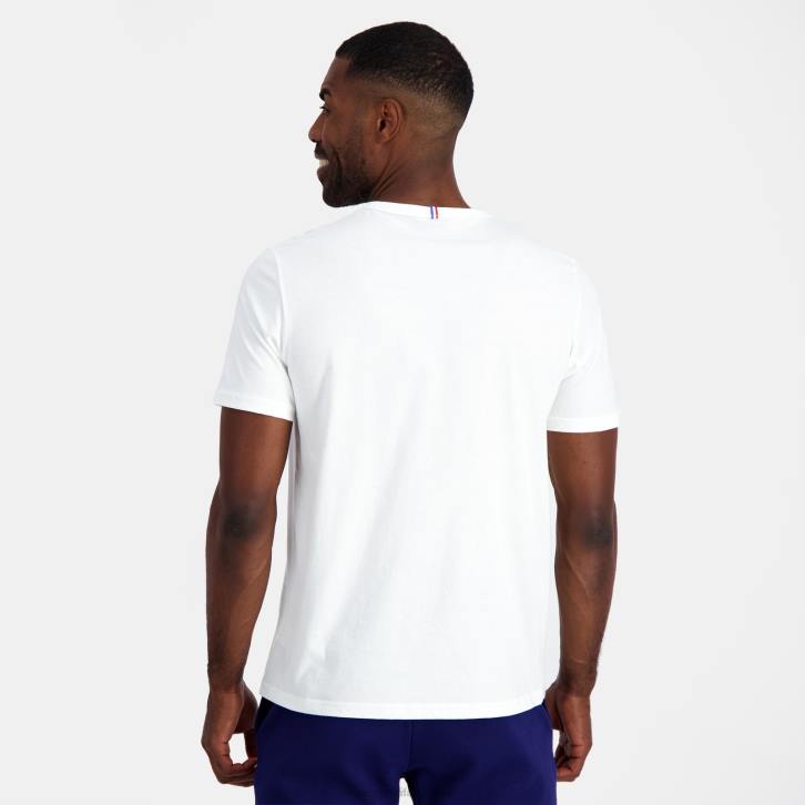 hombres Le Coq Sportif camiseta - xv de france blanco ropa RF4V157