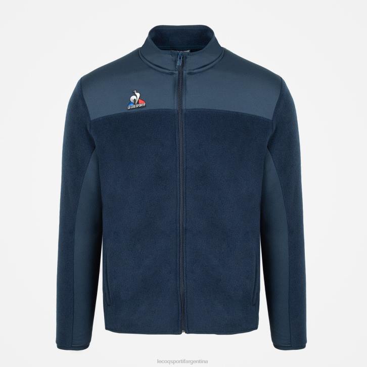 hombres Le Coq Sportif chaqueta polar azul ropa RF4V122