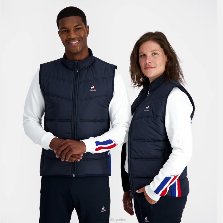 hombres Le Coq Sportif chaqueta sin mangas unisex azul ropa RF4V118