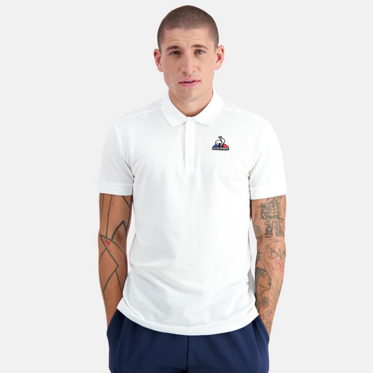 hombres Le Coq Sportif polo blanco ropa RF4V124