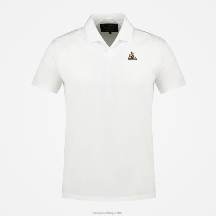 hombres Le Coq Sportif polo de algodon blanco ropa RF4V128