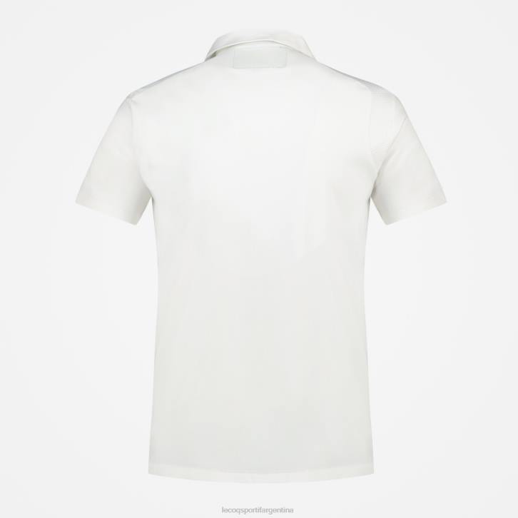 hombres Le Coq Sportif polo de algodon blanco ropa RF4V128