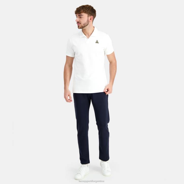 hombres Le Coq Sportif polo de algodon blanco ropa RF4V128