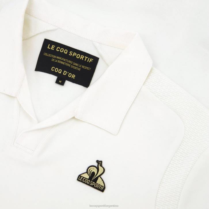 hombres Le Coq Sportif polo de algodon blanco ropa RF4V128