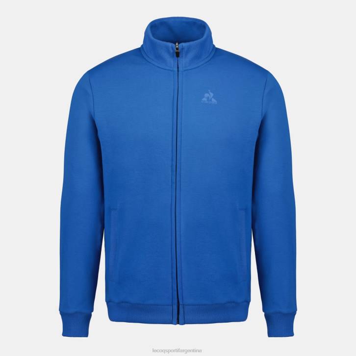 hombres Le Coq Sportif sudadera con cremallera azul ropa RF4V12