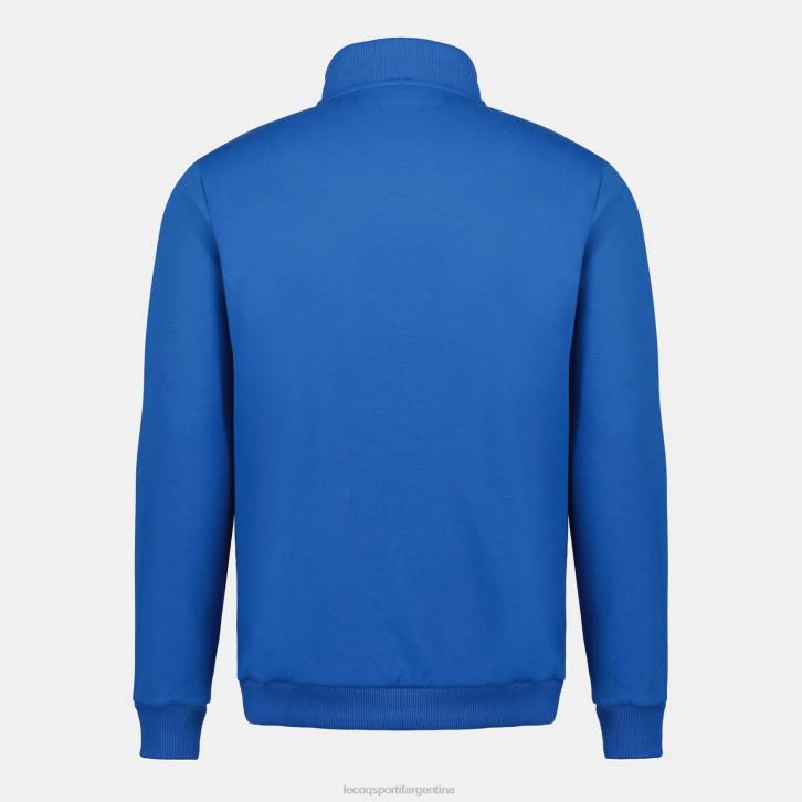 hombres Le Coq Sportif sudadera con cremallera azul ropa RF4V12