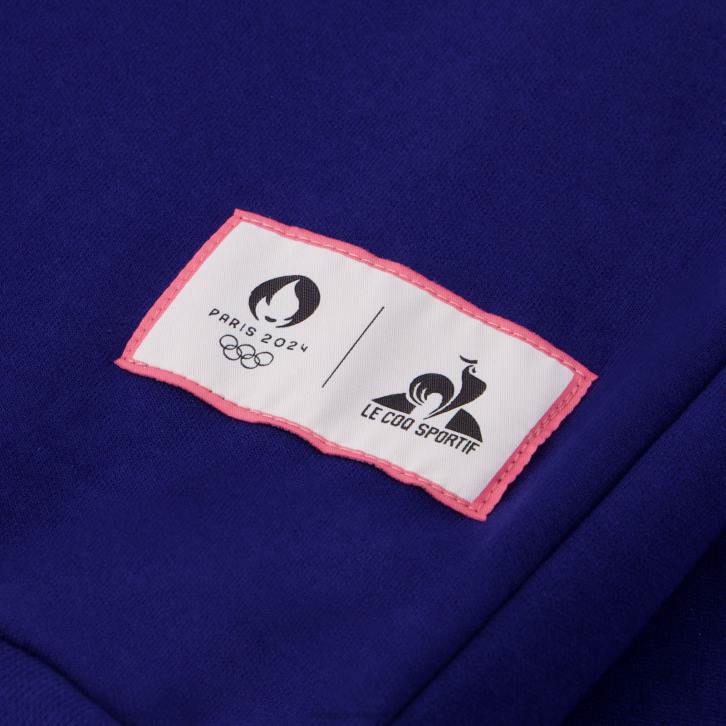 hombres Le Coq Sportif sudadera con cremallera azul ropa RF4V32