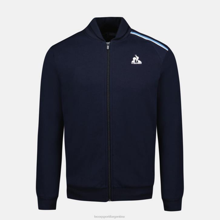 hombres Le Coq Sportif sudadera con cremallera azul ropa RF4V34