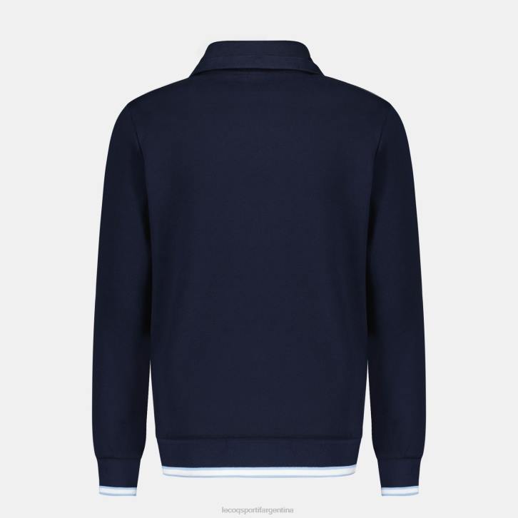 hombres Le Coq Sportif sudadera con cremallera azul ropa RF4V433