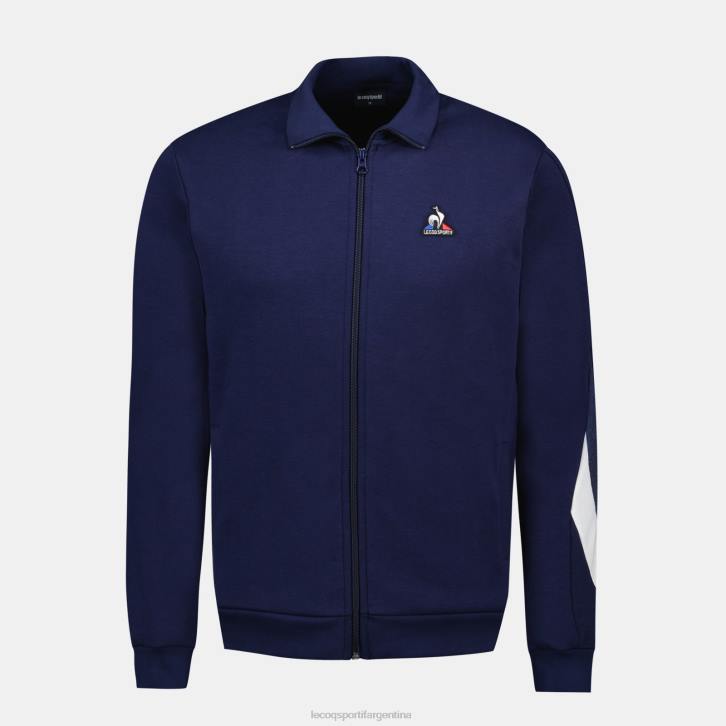hombres Le Coq Sportif sudadera con cremallera azul ropa RF4V445