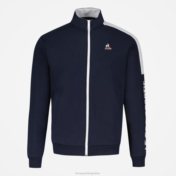 hombres Le Coq Sportif sudadera con cremallera azul ropa RF4V459