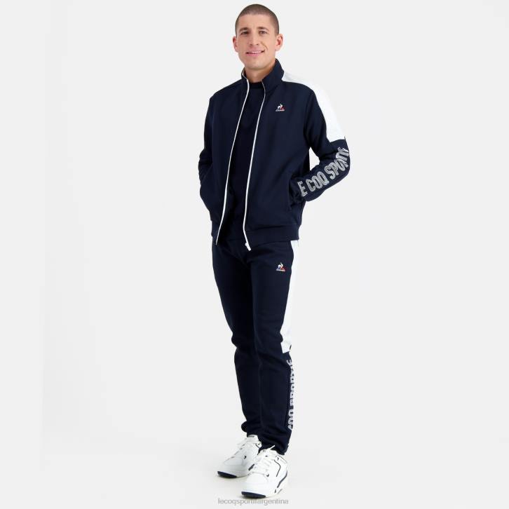 hombres Le Coq Sportif sudadera con cremallera azul ropa RF4V459