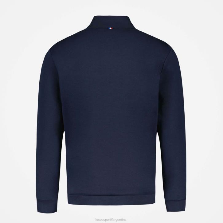 hombres Le Coq Sportif sudadera con cremallera azul ropa RF4V50