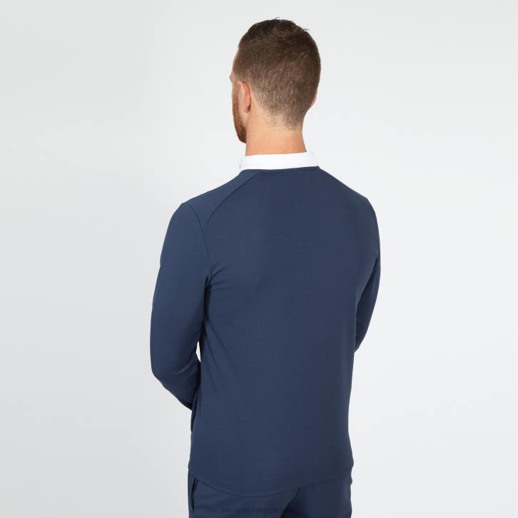 hombres Le Coq Sportif sudadera con cremallera azul ropa RF4V74